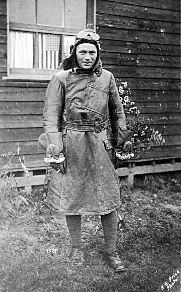 American Pilot, First World War Realphoto postcard of a p… Flickr