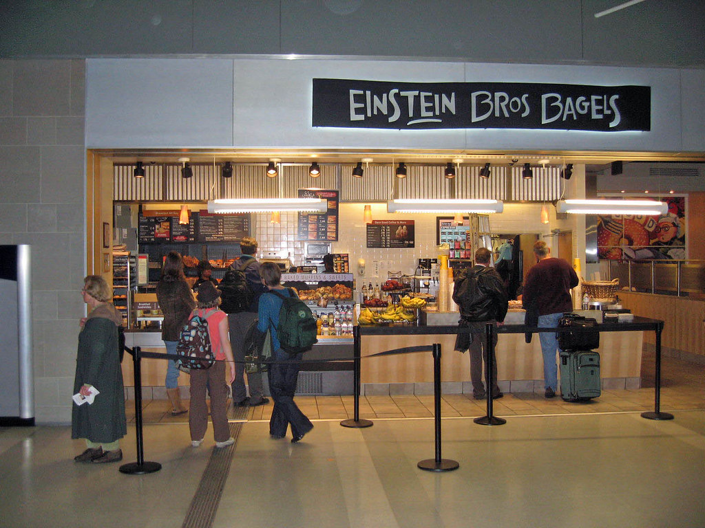 Detroit Airport bagel store The "Einstein Bros Bagels" sto… Flickr