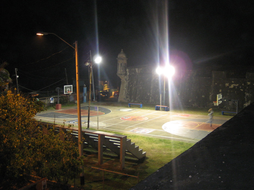 La Perla Basketball Court night Abner Breban Flickr