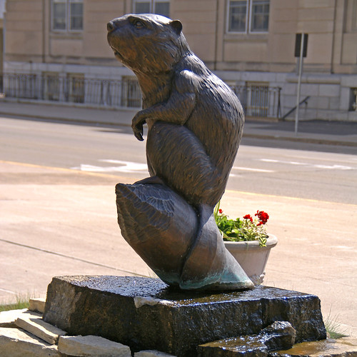 Clinton Beaver Beaver sculpture by Christopher B. Flickr