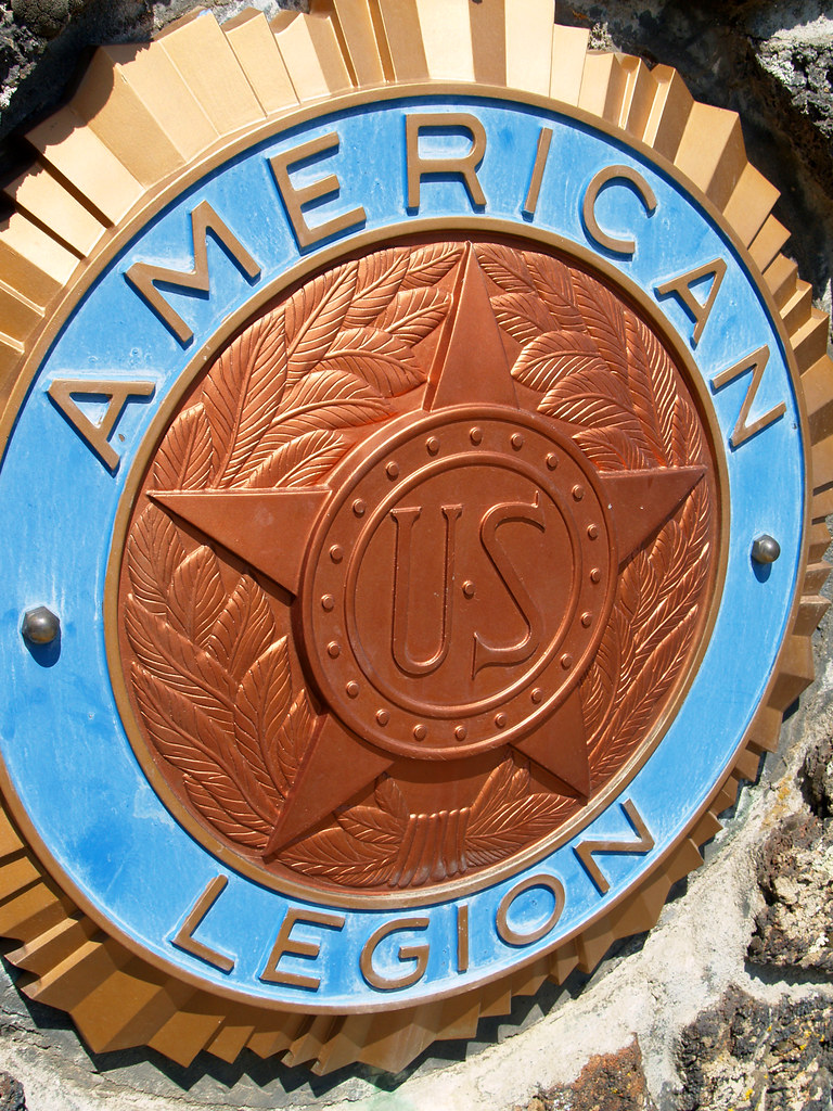 American Legion American Legion shield on a monument in Co… Michael B. Flickr