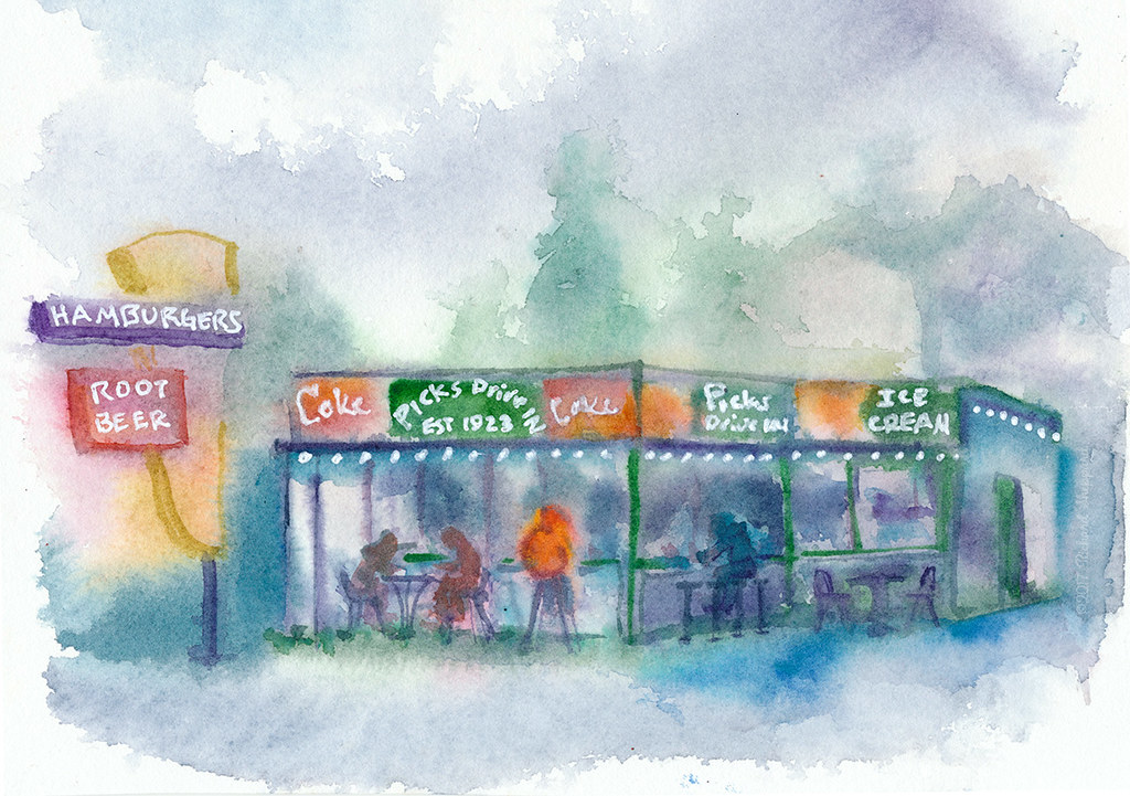 Picks Drive In Pick's was originally opened in 1923 as a R… Flickr