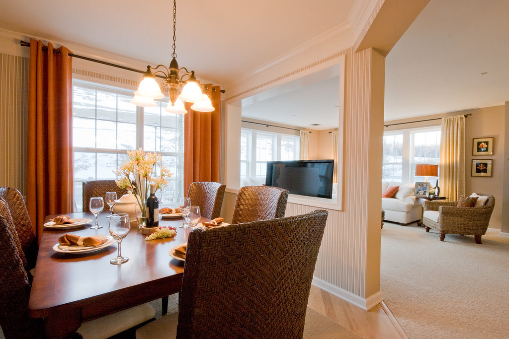 Model Home Dining Room Taken in a new home community in … Flickr
