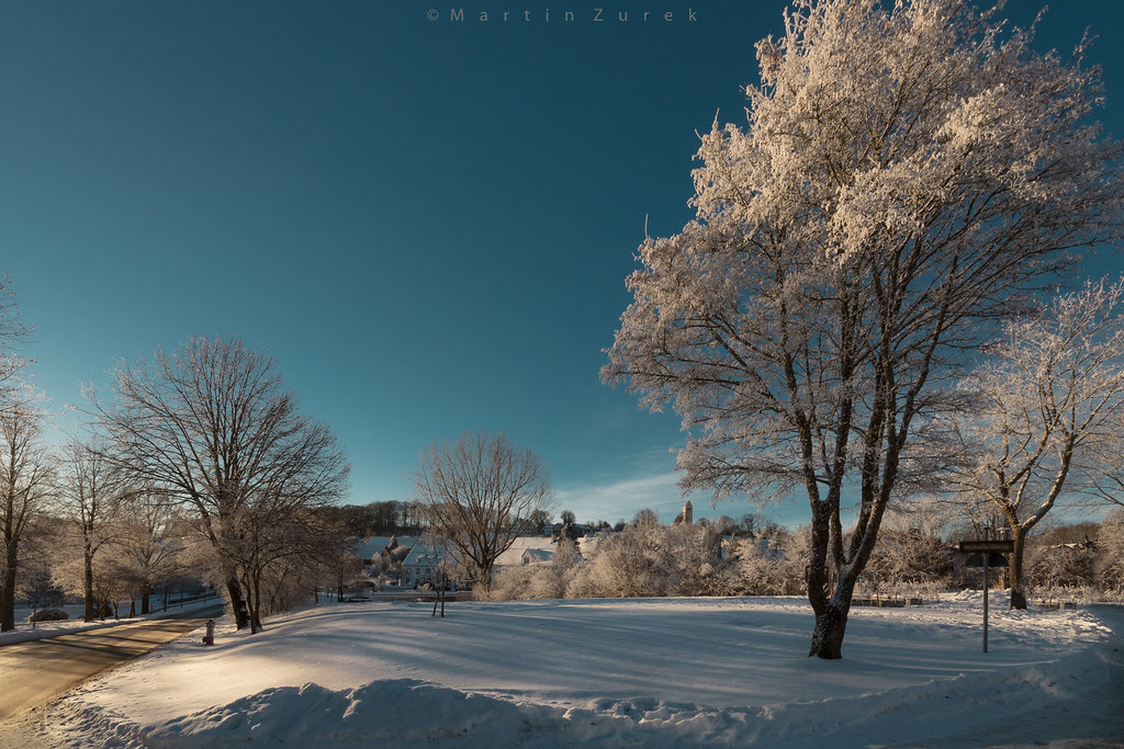 Winter morning A nice sunny and cold morning in Bavaria