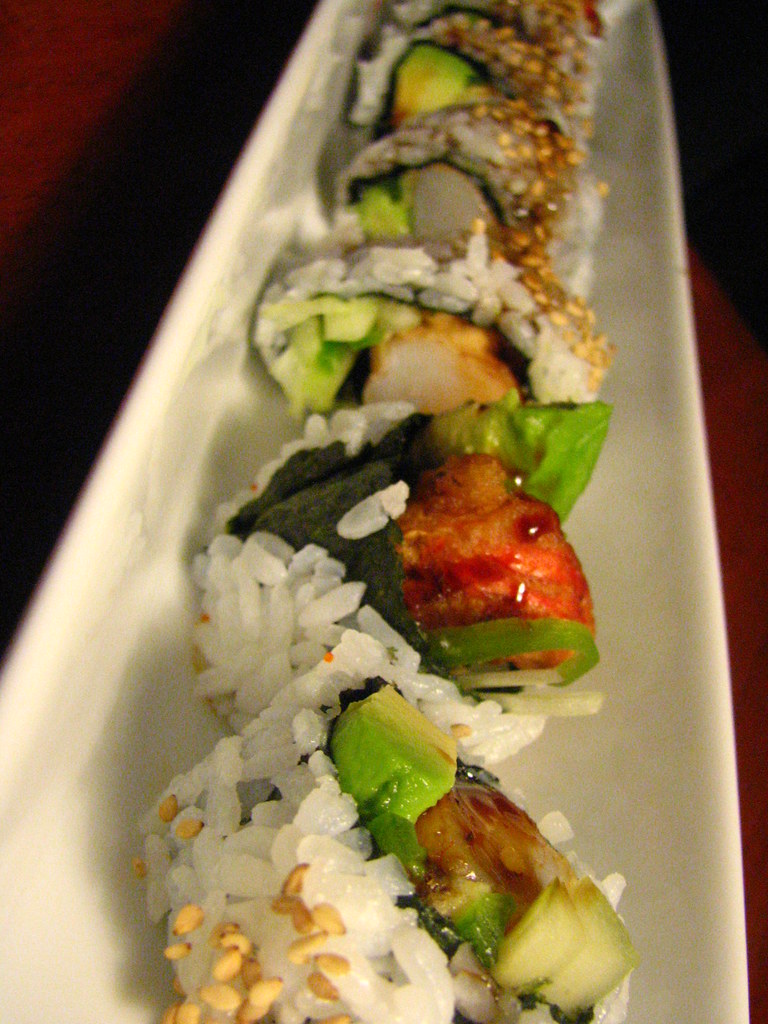 Shrimp Tempura Roll with Avocado,Cuke and Jalapeno Flickr