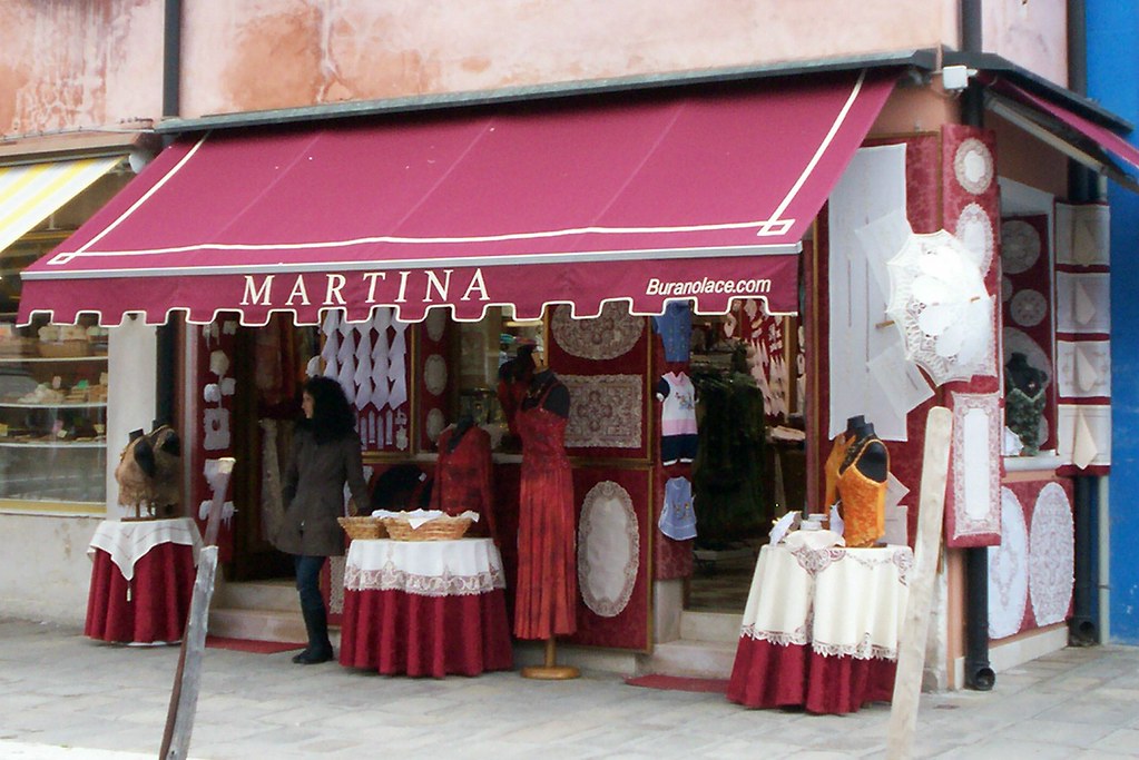 Lace Store in Burano, Italy A shopkeeper waits for busines… Flickr