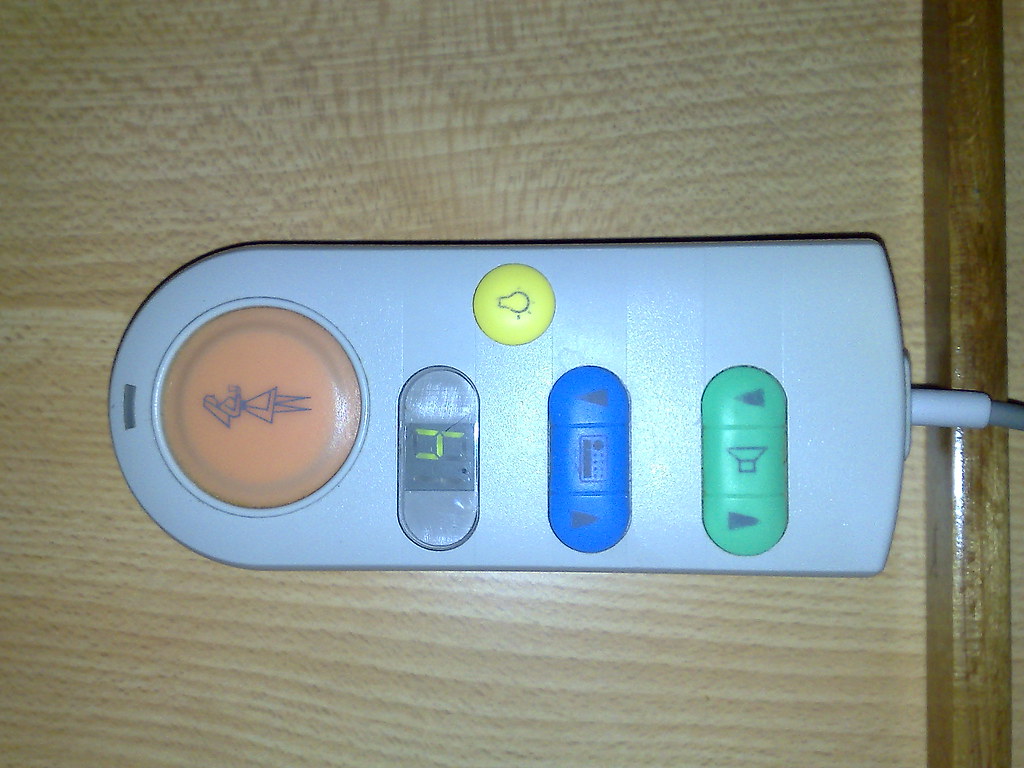 Remote control from hospital bed I was in the Whittington … Flickr