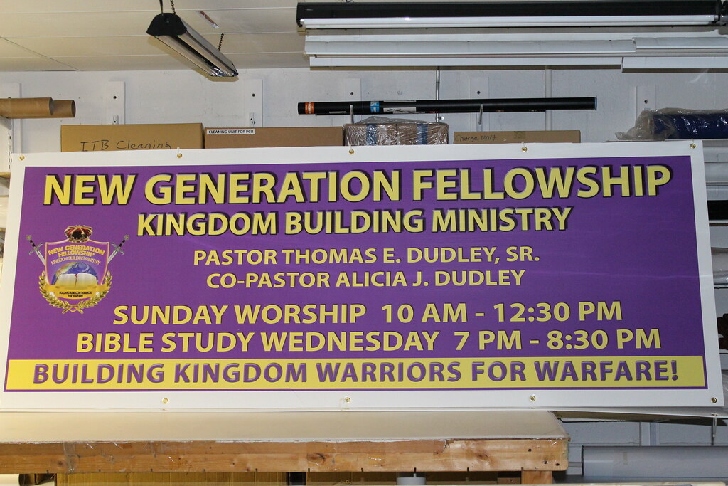 Signs New Generations Fellowship Sidelines Signs Sir Speedy