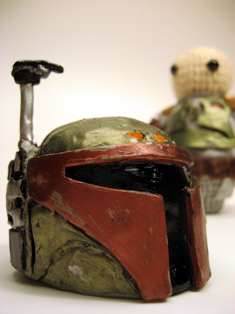 Boba Fett Artsy Helmet Detail Boba Fett's helmet comes off… Flickr