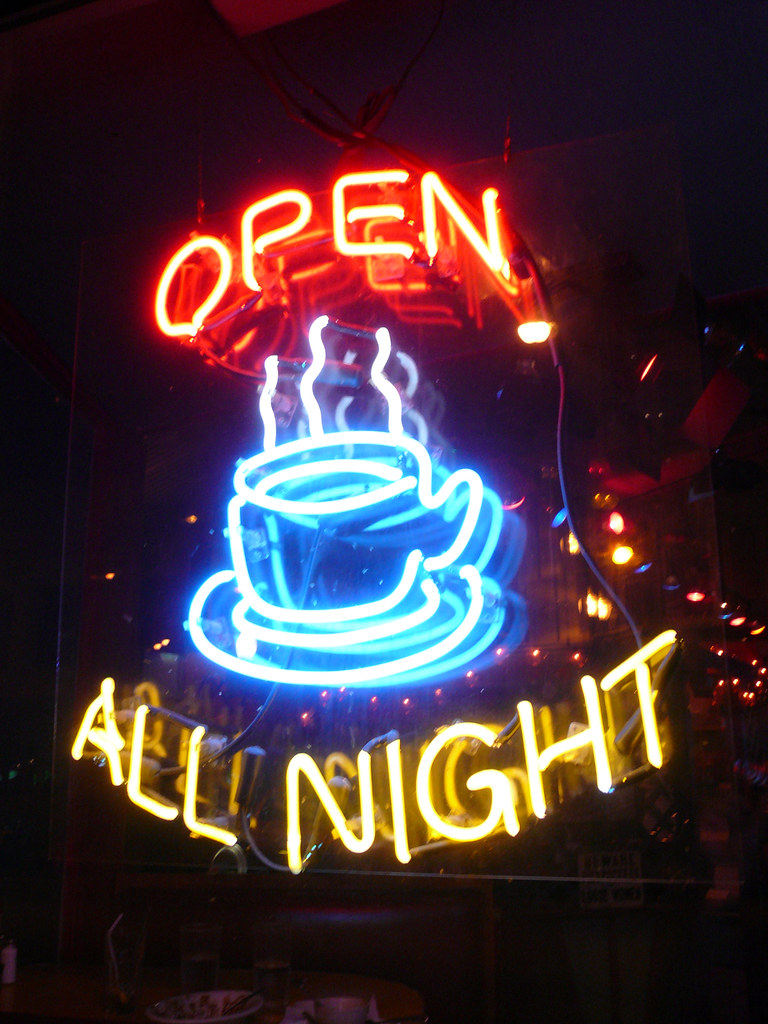 Open All Night Ironically, they are closed all day? Bart Heird Flickr