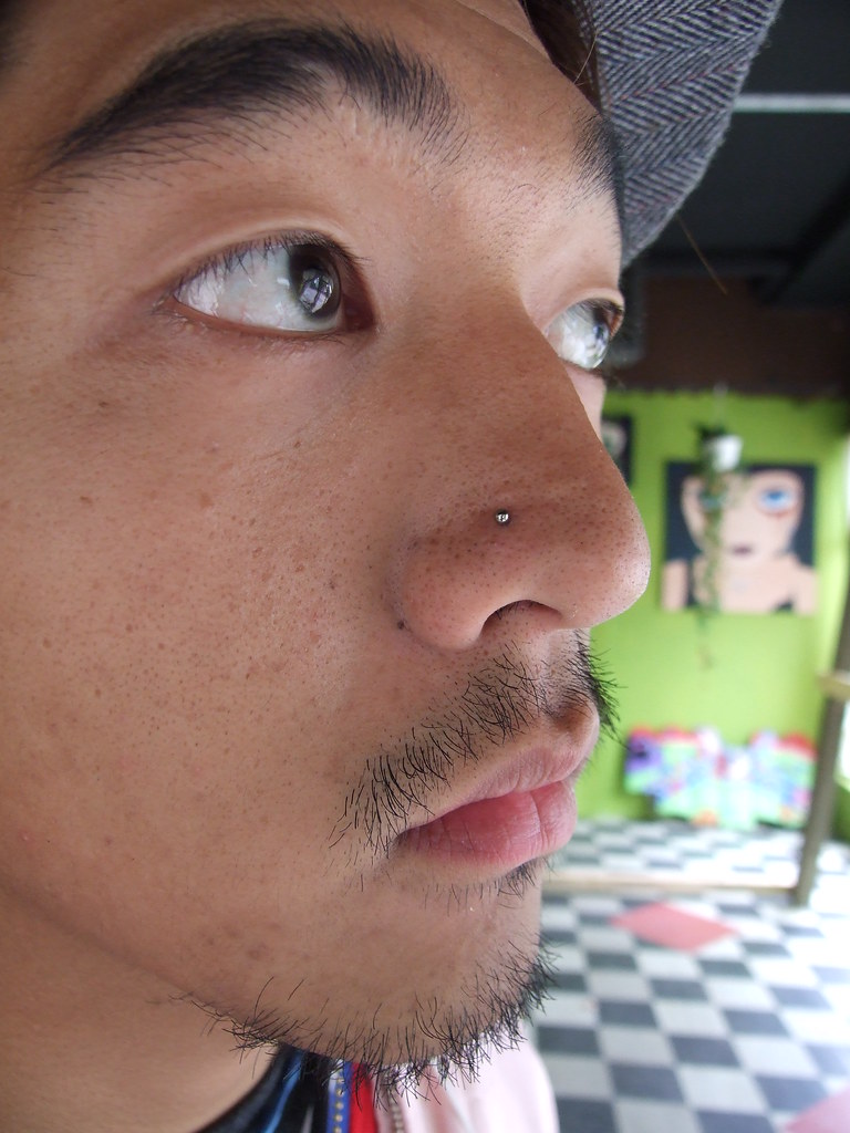 fresh 18g nostril piercing a photo on Flickriver