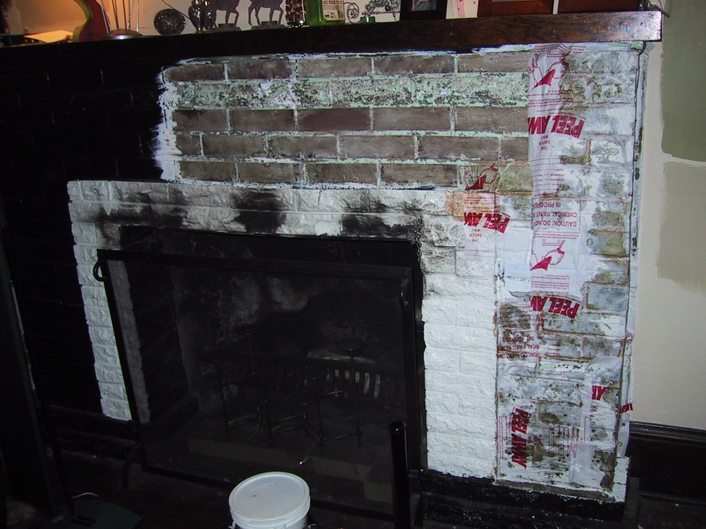 This is why you shouldn't paint over a fireplace These pic… Flickr