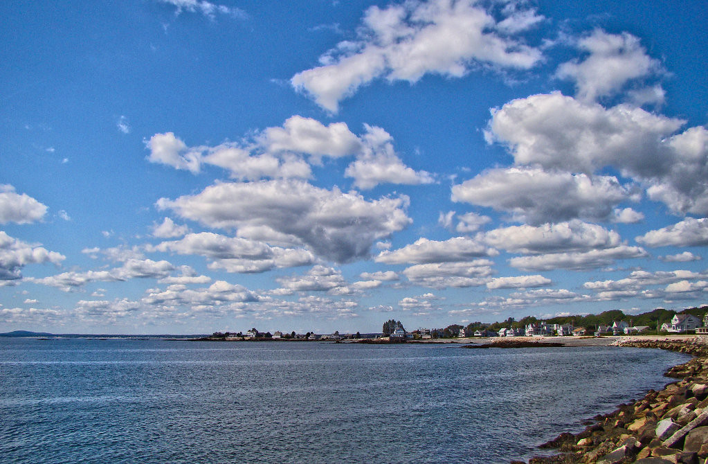 Middle Beach High Tide Kennebunk, Maine. LightZone HDR. Flickr