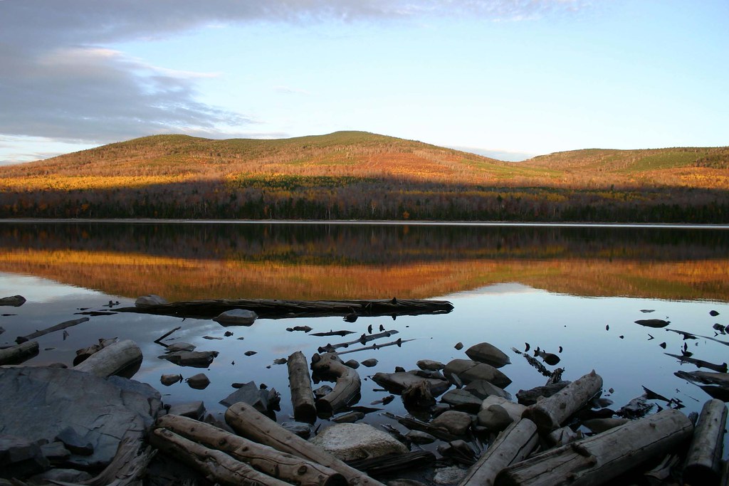 First Roach Pond Sunset over First Roach Pond, Moosehead L… Flickr