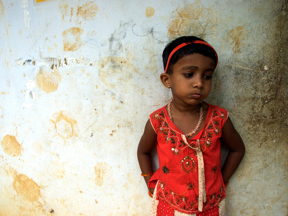A girl in red Arun VC Flickr