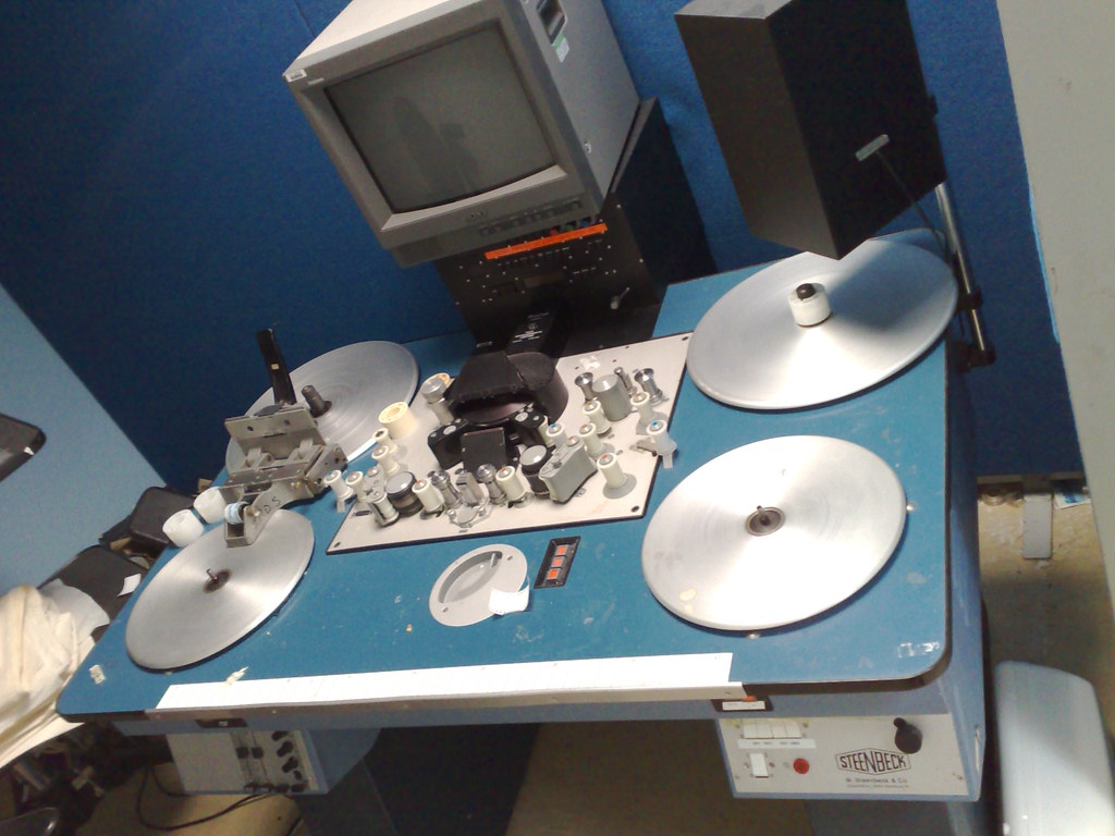 Steenbeck film edit machine R Freeman Flickr