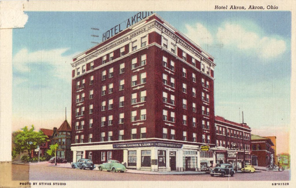 Hotel Akron, Akron, Ohio Vintage Postcard No caption on ba… Flickr