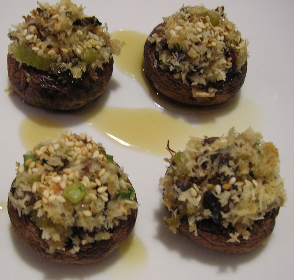 PankoStuffed Mushrooms (On the Plate) Tracy Flickr