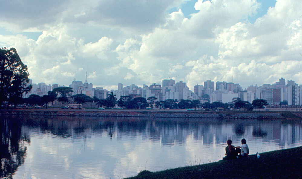 São Paulo Skyline From Ibirapuera Park Roger W Flickr