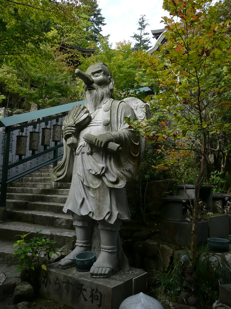 Tengu statue Tengu are japanese spirits or kami. Michael Flickr