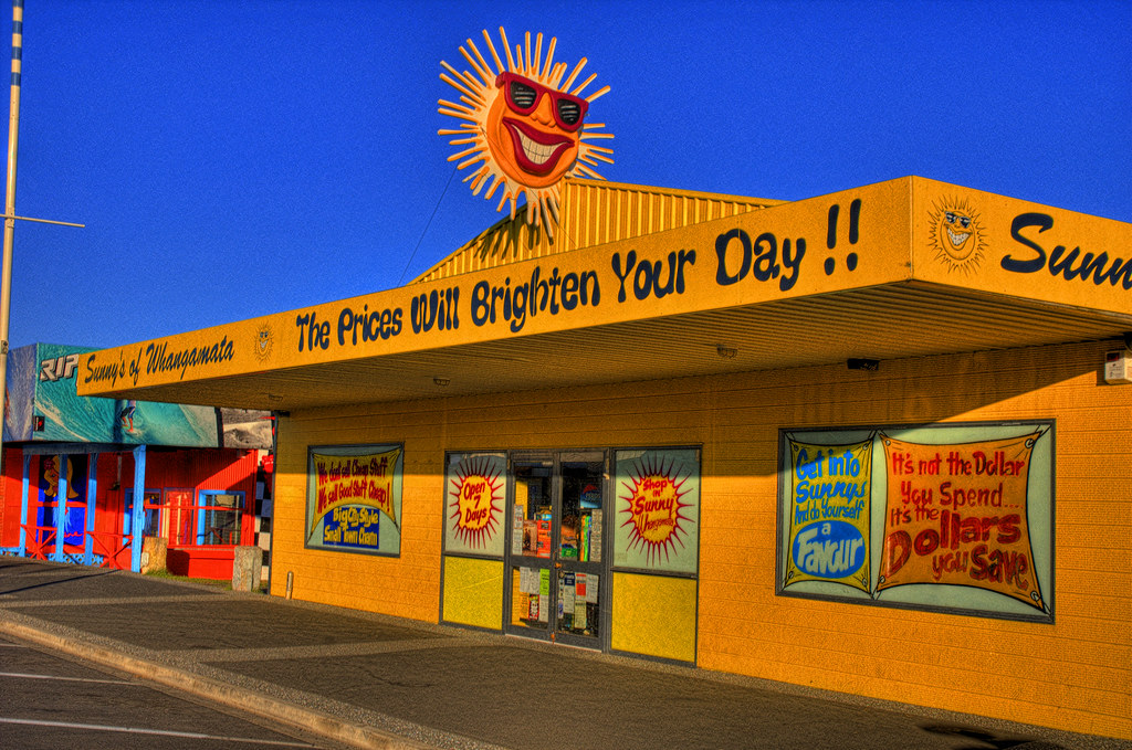 Icon in Whangamata Sunny's is a store that sells everythin… Flickr