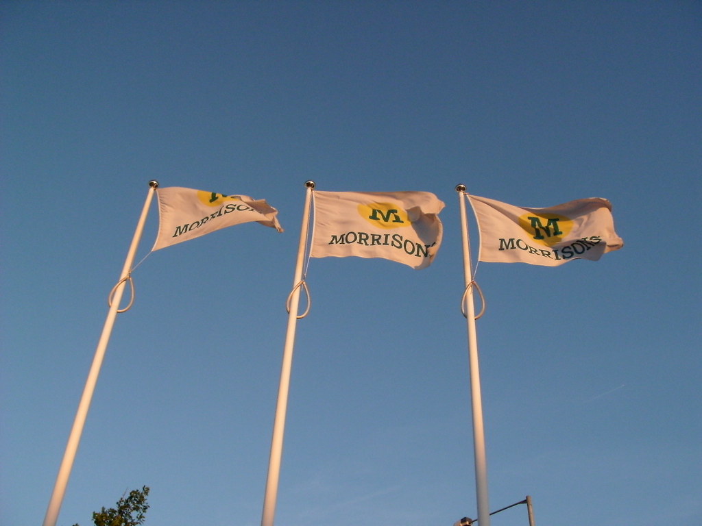 Flags at Leyland Morrisons (ISO100) Flags on a sunny, if b… Flickr
