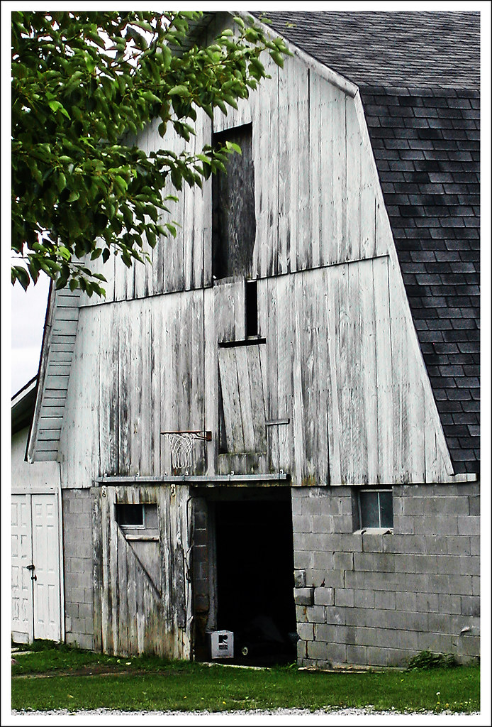DSCN0128jw Amish Barn near Mio, Michigan View On Black