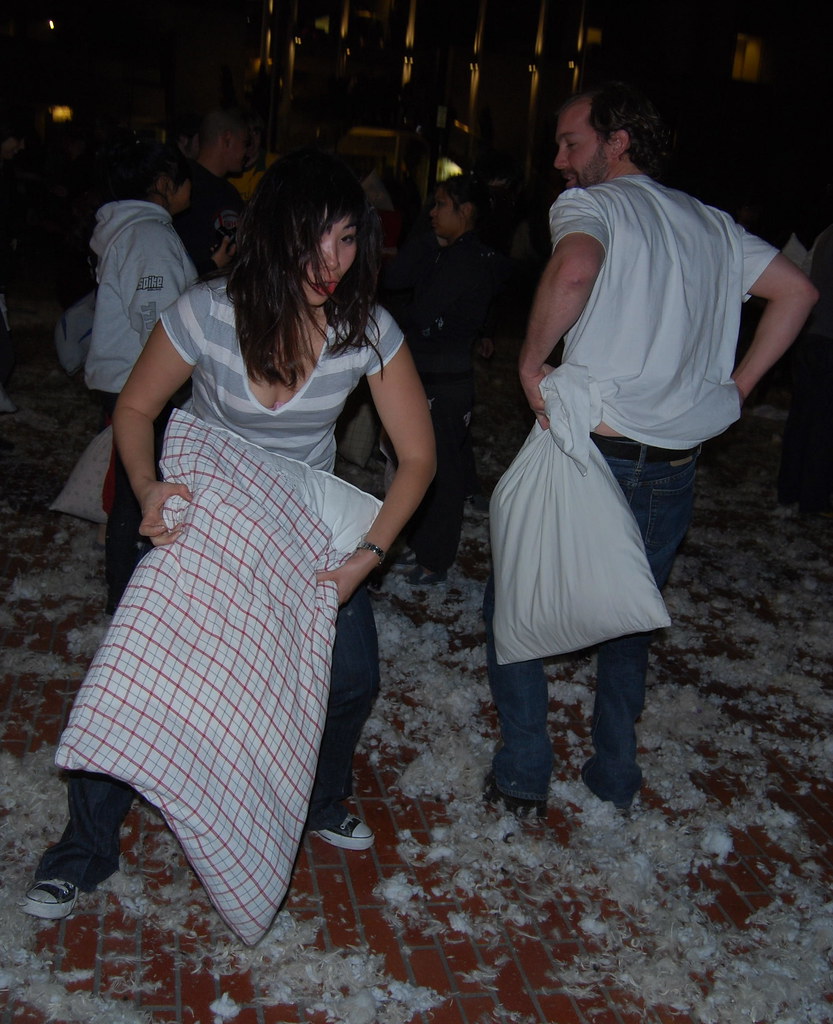Pillow fight in San Francisco on Valentine's Day 2008 Flickr