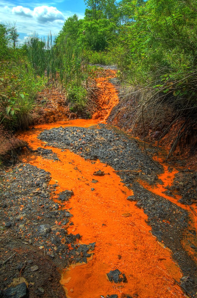 Acid Mine Drainage, Western Pa Style This is a common sigh… Flickr
