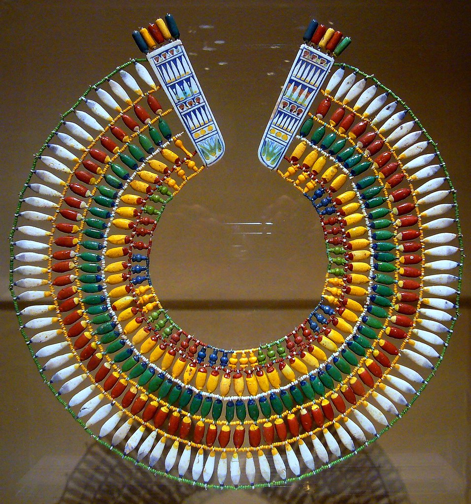 Broad Collar (ancient Egyptian necklace of faience beads) a photo on