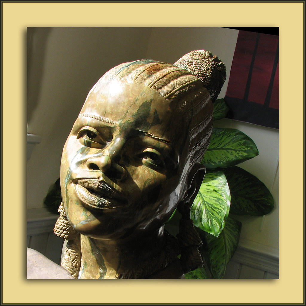 African Queen A life size bust seen in an art gallery in t… Flickr