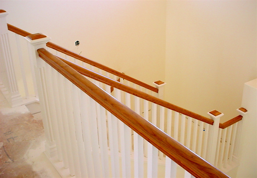 Cherry PG Square Fluted Posts This banister has a natural … Flickr