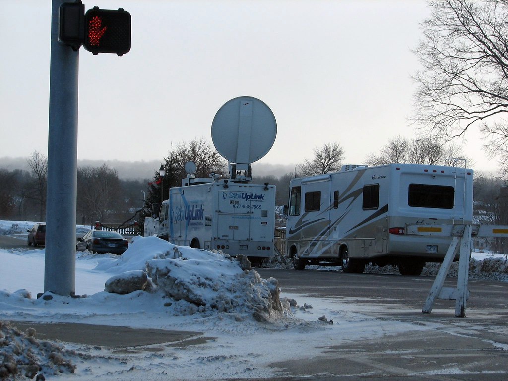 Satellite trucks A satellite truck near the State Capitol,… Flickr