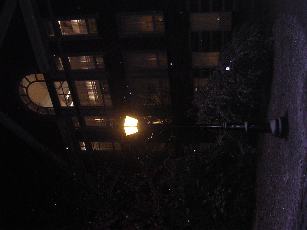 first snowlight at the library High Library at Etown Coll… Flickr