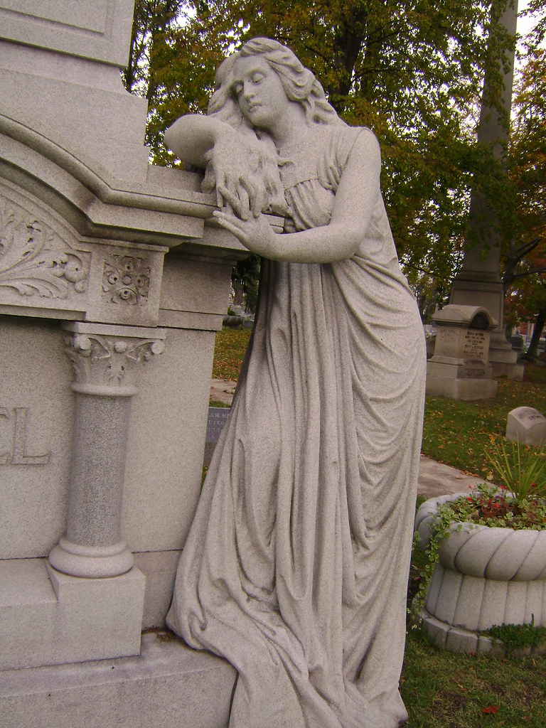 Forest Lawn Cemetery in Buffalo, NY This lovely lady is pa… Flickr