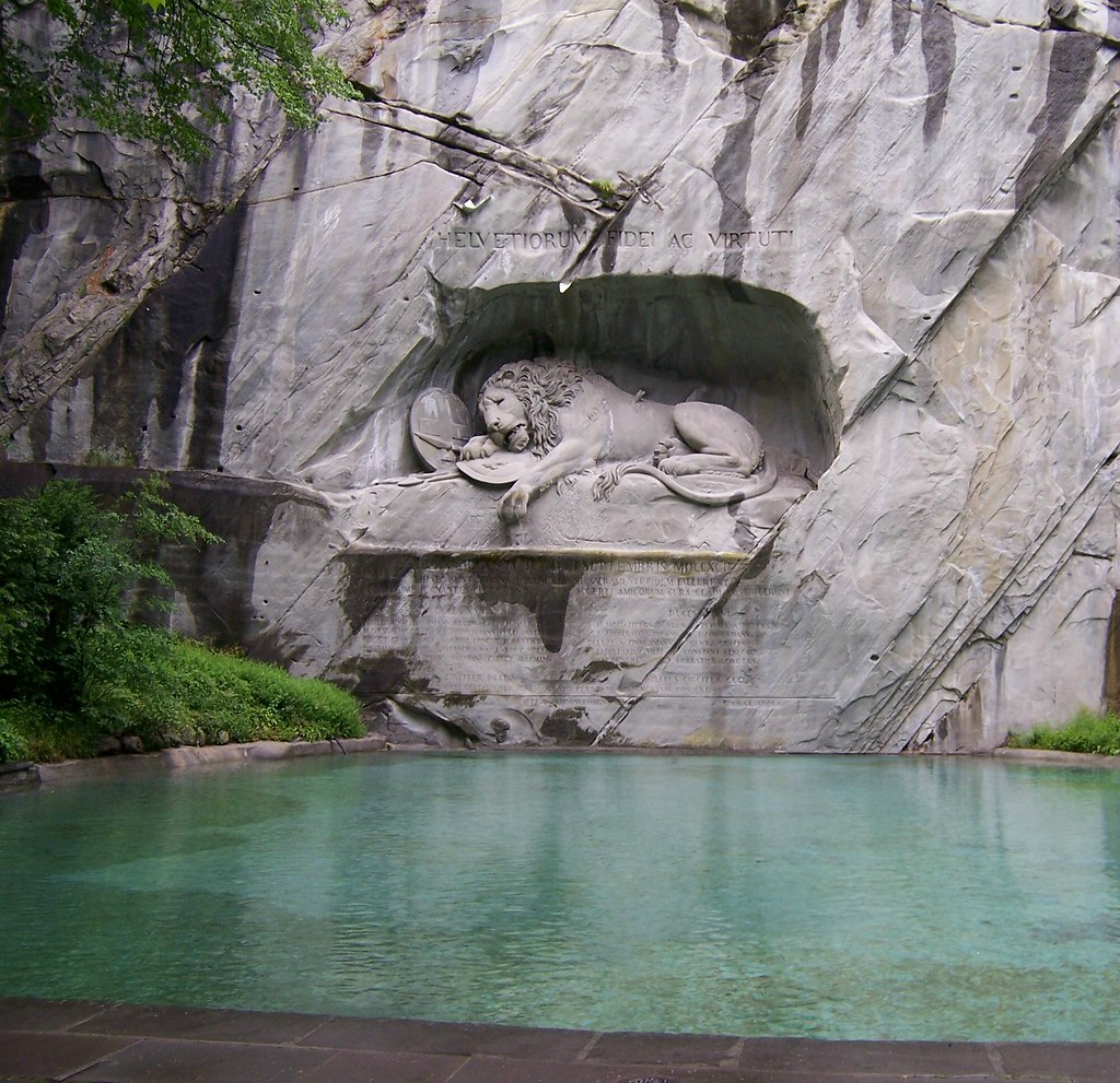 Lion Monument, Lucerne, Switzerland This is the most beaut… Flickr