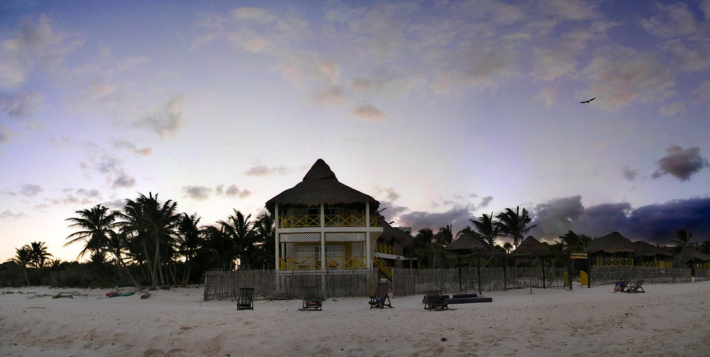 On Black The beach Of Hotel Nueva Vida De Ramiro,Tulum Playa by