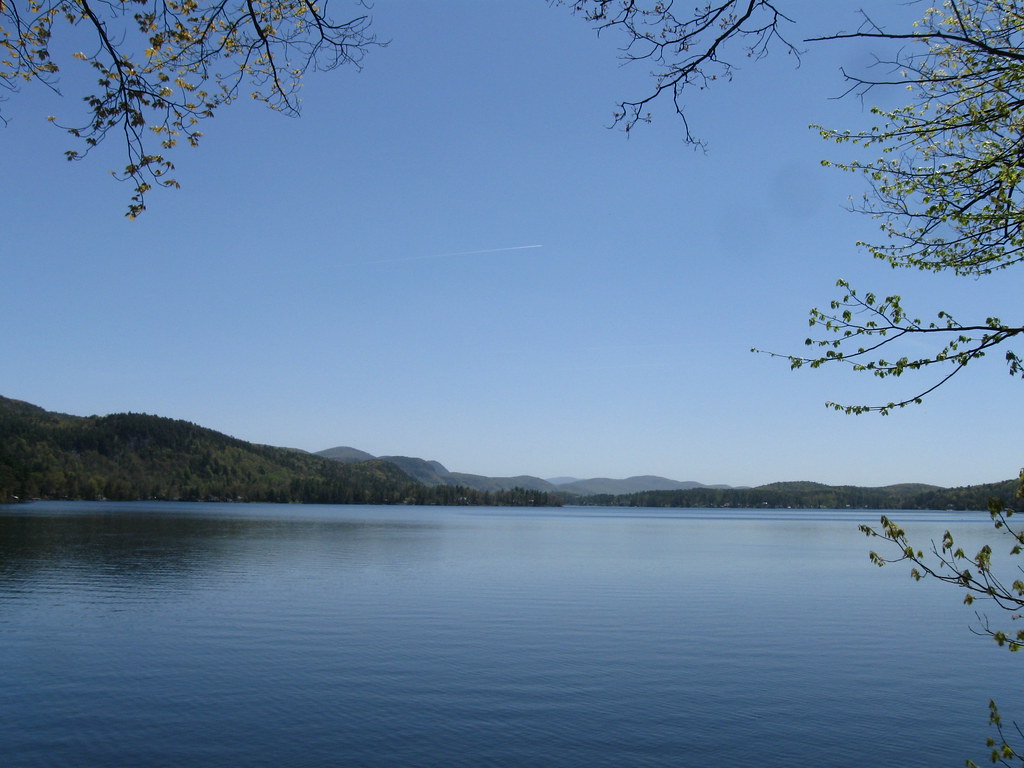 Lake St. Catherine and the Green Mountains from Cones Poin