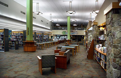 Wells County Public Library Main Floor The main floor of t… Flickr