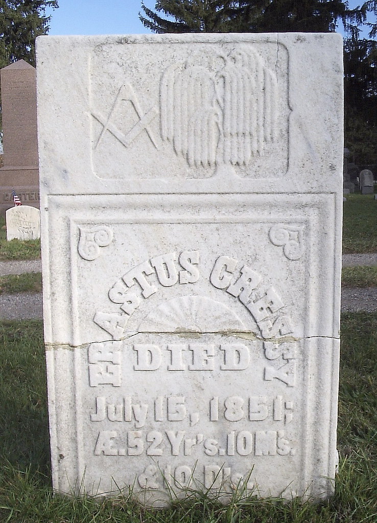 Royal Oak Cemetery Erastus Cressy Headstone This marker's… Flickr