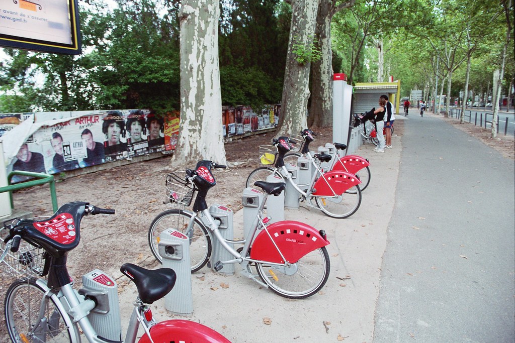 Bike rental in Lyon Automated bicycle rental in Lyon, Fran