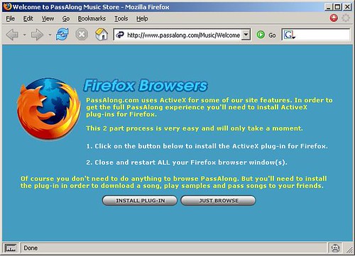 ActiveX required? Dear Firefox user Use of our site