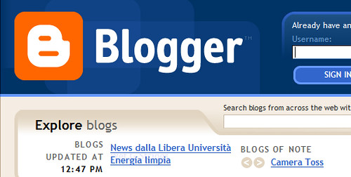 blogger home page today Blog of Note. So blogger finally c… Flickr