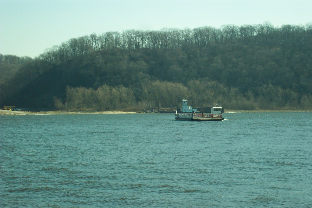 Winfield MO Ferry looking east into Illinois, 2/13/06; Mis… Flickr