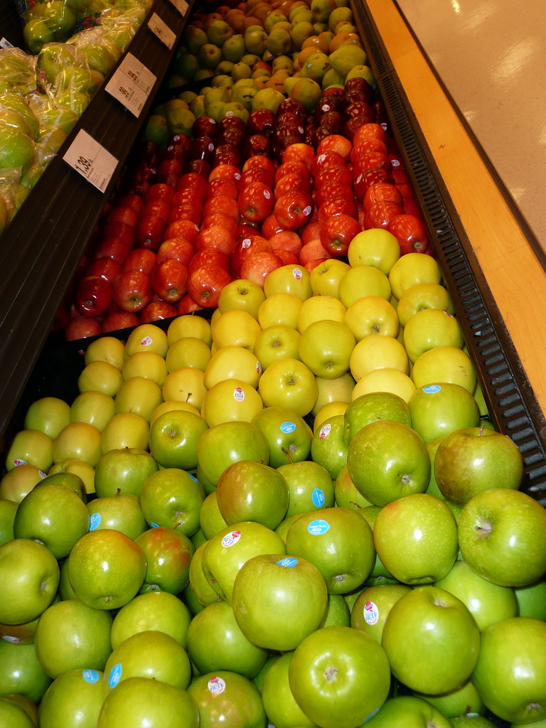 Apple selection in the Target produce department Scorpions and