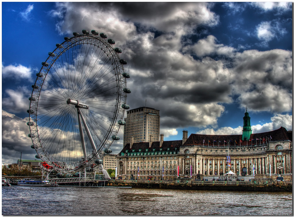 The Eye View On Black The London Eye, also known as the Mi… Flickr