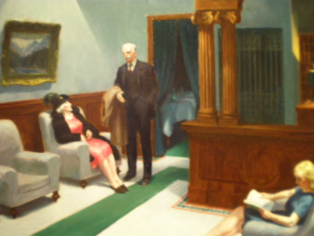 Edward Hopper Hotel Lobby