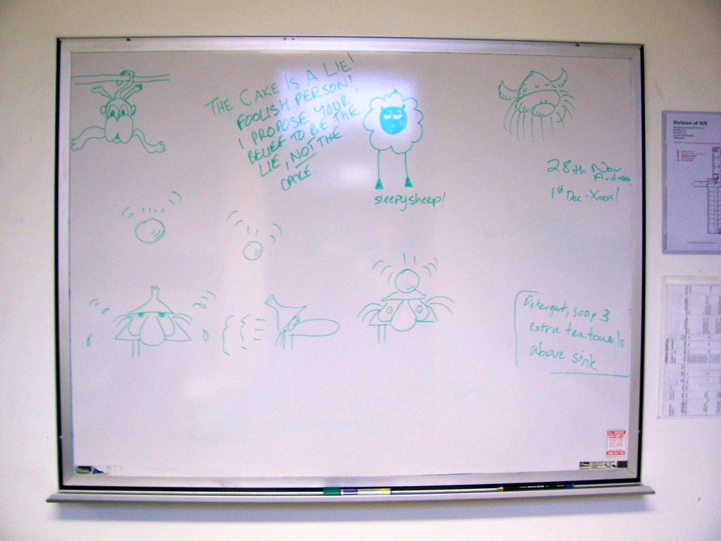 Kitchen Whiteboard... The whiteboard in the kitchen at wor… Flickr