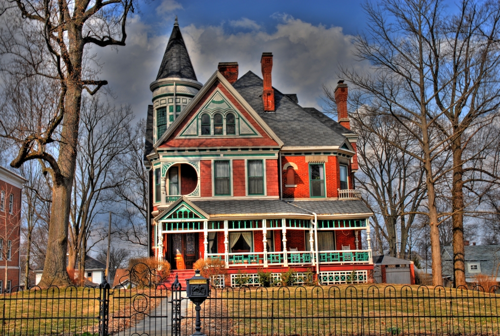 HDR Victorian House, Crawfordsville, Ind. An HDR image of … Flickr