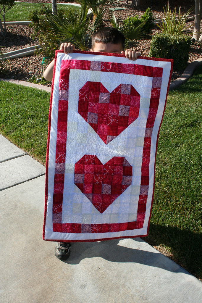 Valentine Wall Hanging Made this with pattern from Freda's… Flickr
